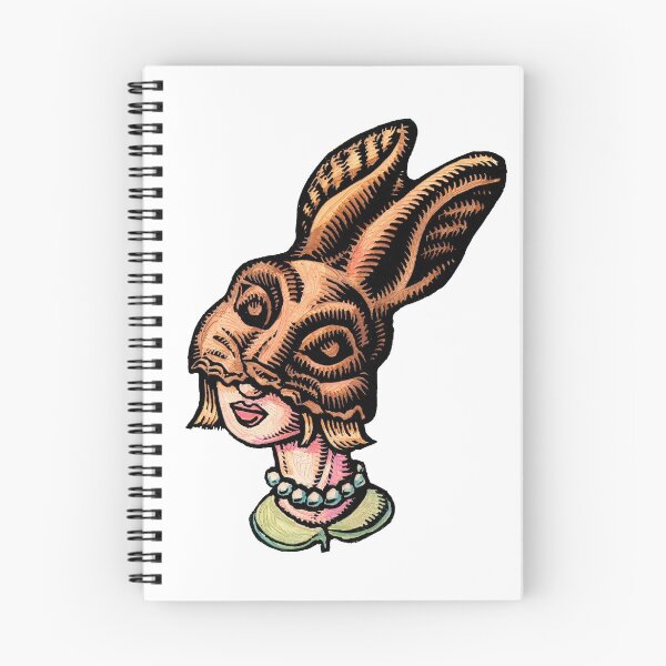 Item preview, Woman Wearing Chocolate Rabbit Head designed and sold by LisaHaney.
