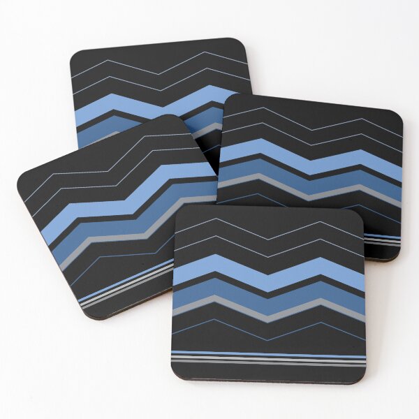 Item preview, Geometric Design - A line design in different shades of blue designed and sold by velisani.