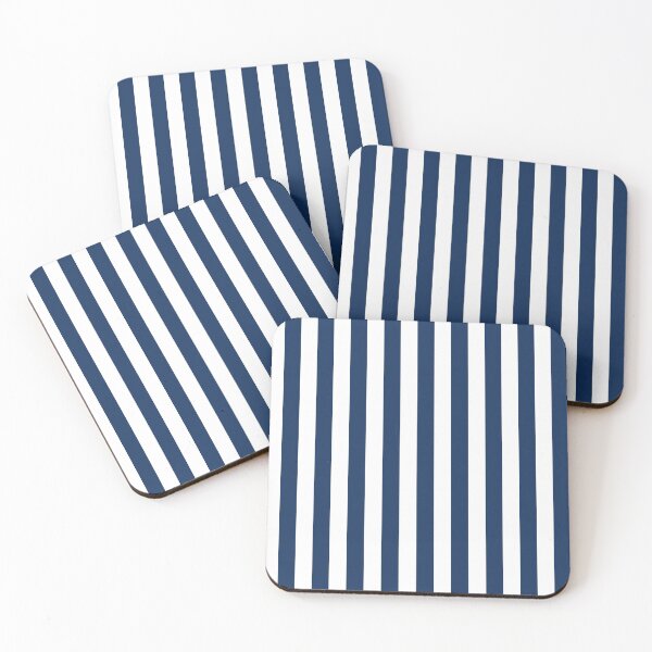 Item preview, Nautical Navy Blue & White Striped designed and sold by idovedesign.