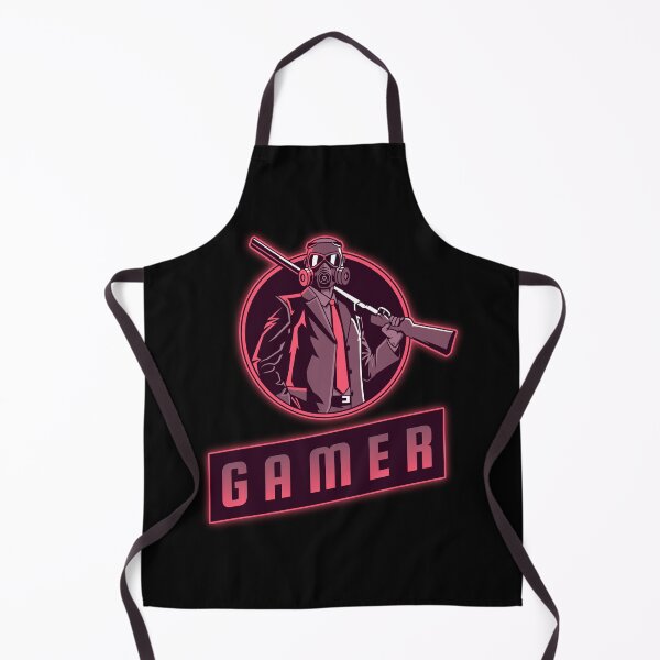 Item preview, Gamer with Shooter wearing Respirator designed and sold by PRIVARSHU.