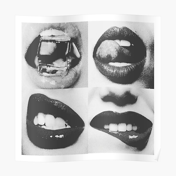 "4 dirty lips" Poster for Sale by Supercolori Redbubble