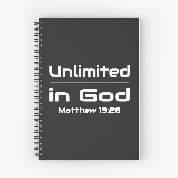 Item preview, Christian Design - Unlimited in God - Bible Verse Matthew 19:26 designed and sold by simplydesignart.