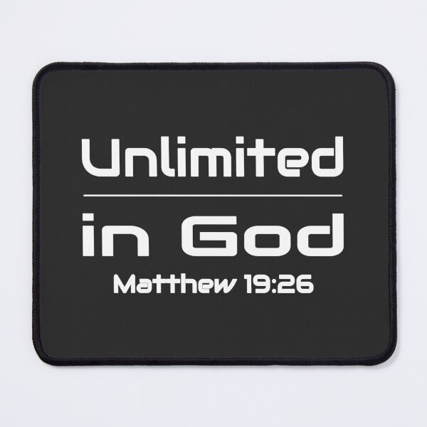 Item preview, Christian Design - Unlimited in God - Bible Verse Matthew 19:26 designed and sold by simplydesignart.
