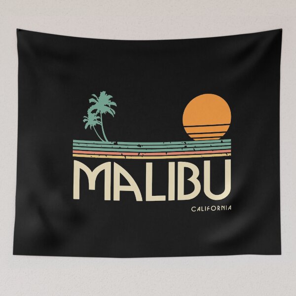 Item preview, Vintage Malibu California Surf Beach Surfing T-Shirt designed and sold by ShaneGuzman.
