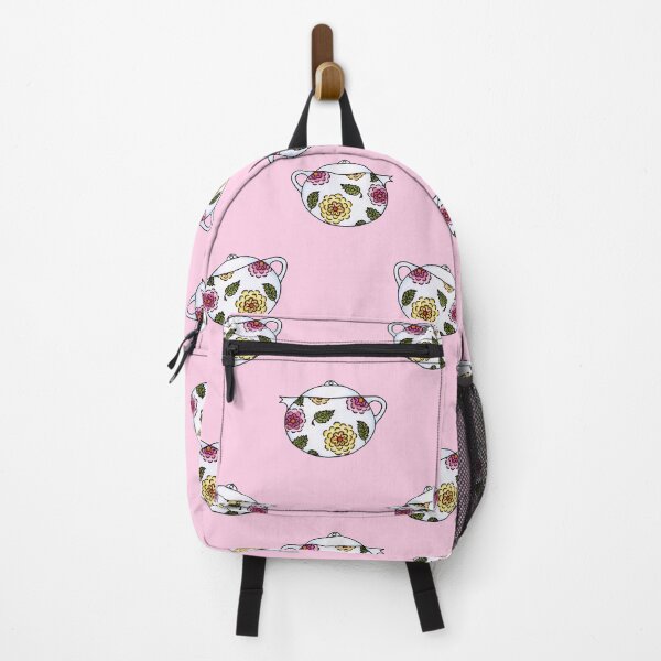 Item preview, Fun Floral Teapots Pink Background designed and sold by SarahCBrooks.