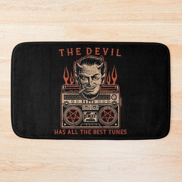 Aperçu de l'œuvre Le Diable a tous les meilleurs morceaux ! Musique rock drôle, Metalhead, Ghetto Blaster créée et vendue par Proverbial Wisdom Design.