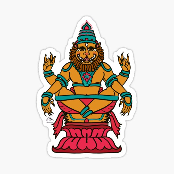 Sri Yoga Narasimha Sticker