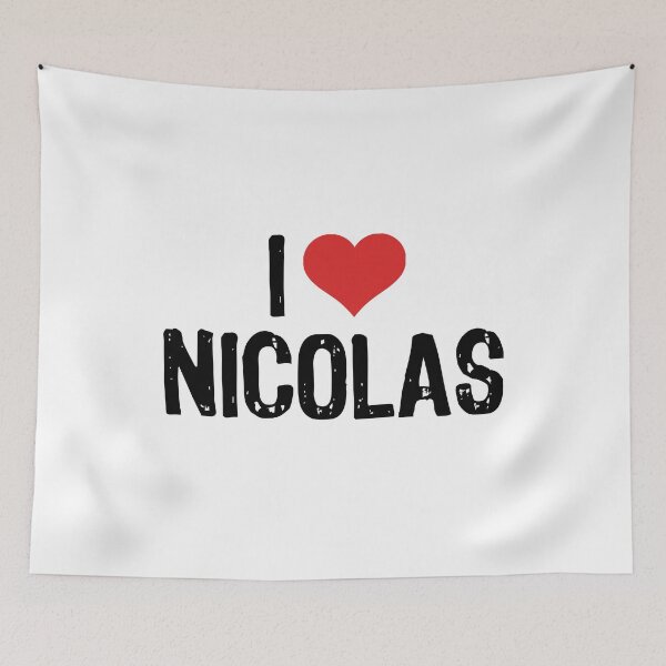Item preview, I Love Nicolas designed and sold by The "I Love Everything" Shop.