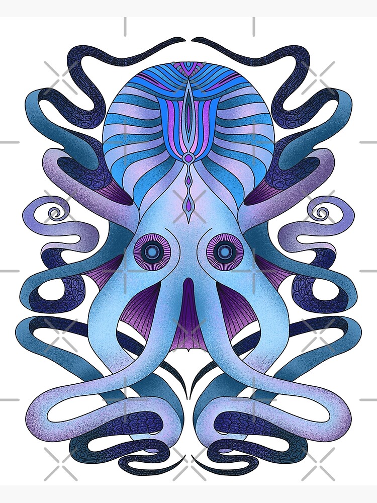 Octopus Poster For Sale By Cosmocreative Redbubble 1595