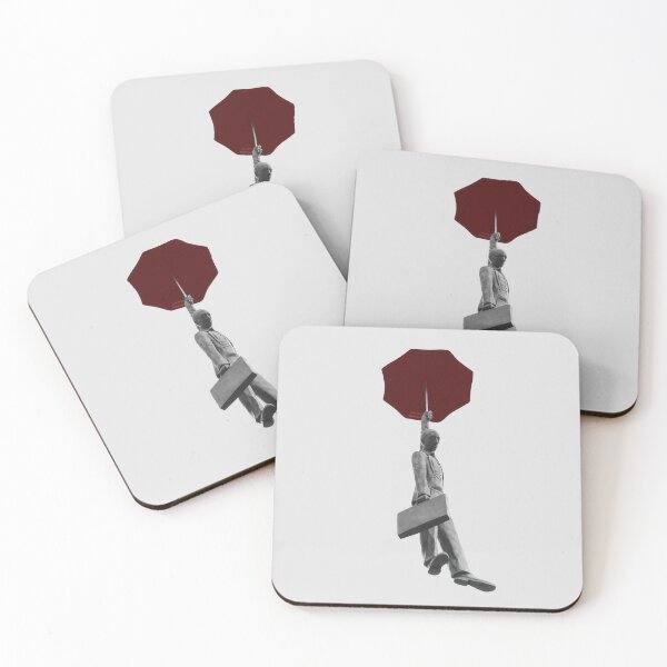 Item preview, Flying Man with Red Umbrella Statue designed and sold by cerenalkan.