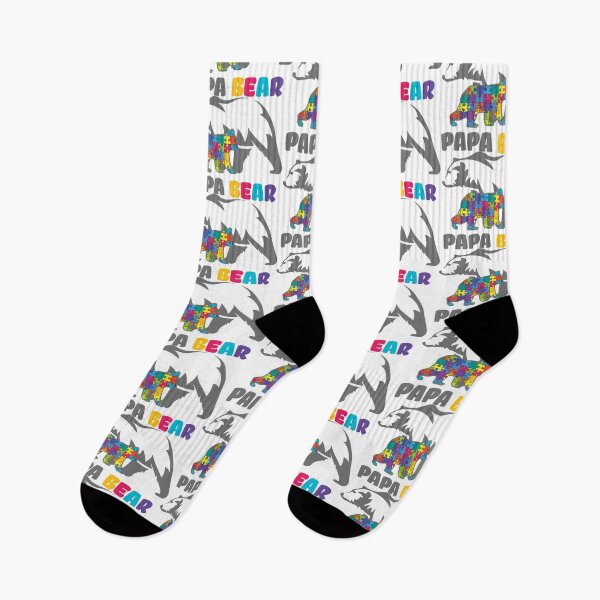 Item preview, Autism Dad Papa Bear Positivity Mental Health Quotes Autism Awareness designed and sold by renewedmind.