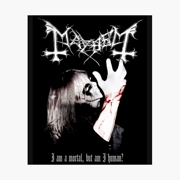 DEAD from MAYHEM, Black Metal Corpse Paint, Photo Canvas