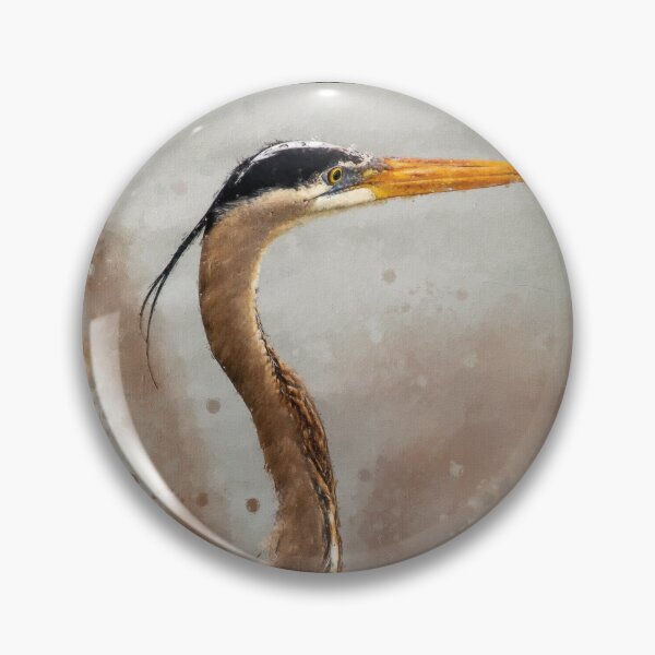 Item preview, Great Blue Heron, Large Wading Bird oil paint, Great Blue Heron Symbolism, Ardea Herodias Great Blue Heron designed and sold by Paintcorner.