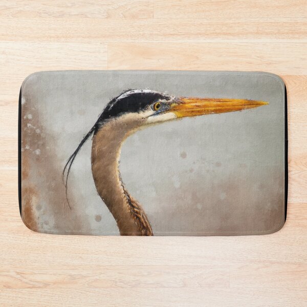 Item preview, Great Blue Heron, Large Wading Bird oil paint, Great Blue Heron Symbolism, Ardea Herodias Great Blue Heron designed and sold by Paintcorner.