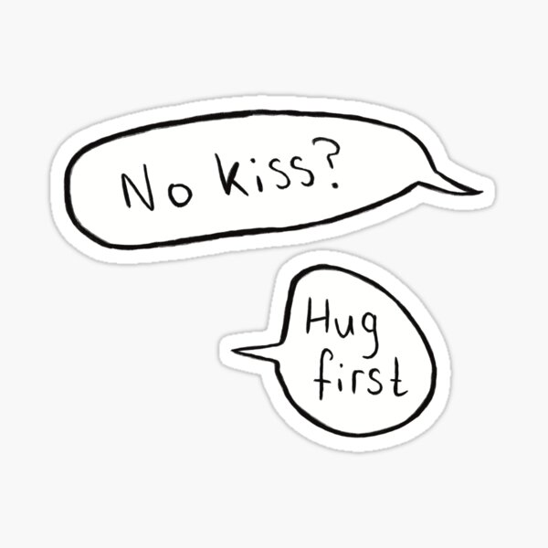 Vista previa del artículo con la obra «¿No beso? Abrazo Primero. - Detiene el corazón», diseñado y vendido por lusanfelice.