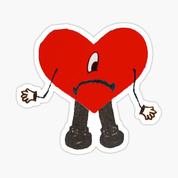 heart of Bad Bunny - UN VERANO SIN TI  Sticker