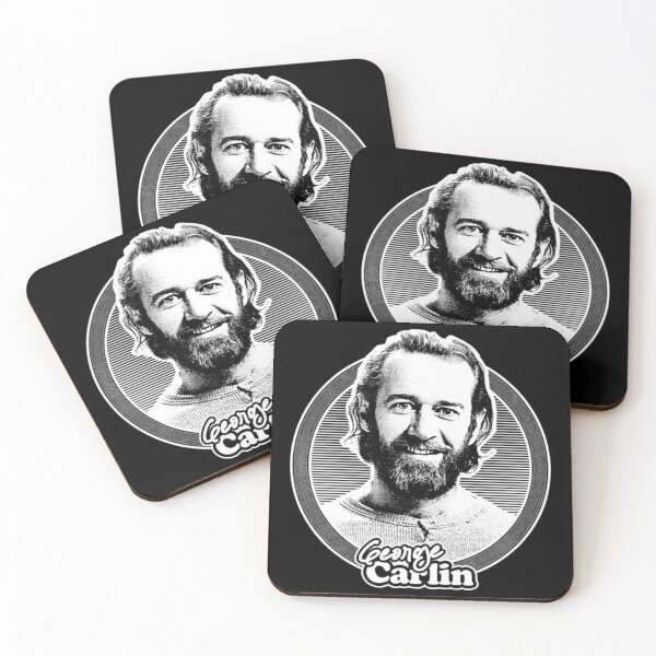 Item preview, George Carlin 70s Style Retro Fan Art designed and sold by JuditSzucs.