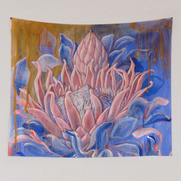 Item preview, King Protea botanical painting study designed and sold by Ruth Cadioli.