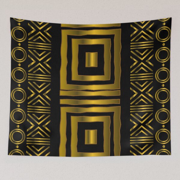 Item preview, Gold African Bogolan Design designed and sold by funkyvibes.