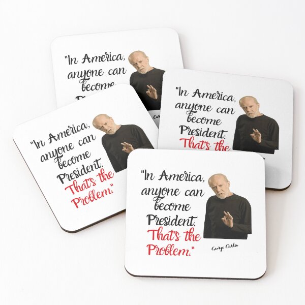 Item preview, George Carlin Retro 80s Gift Fan designed and sold by JuditSzucs.