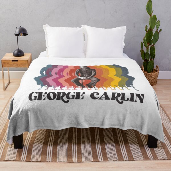 Item preview, George Carlin Retro Fade Gift Fan designed and sold by JuditSzucs.