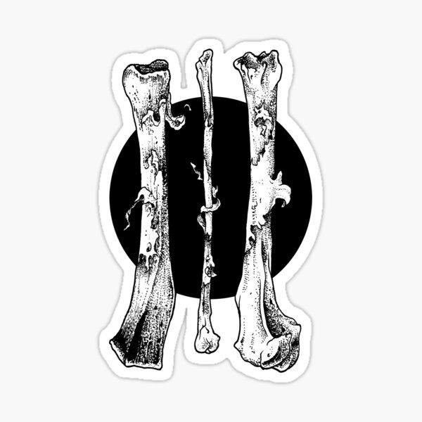 III Bones Sticker
