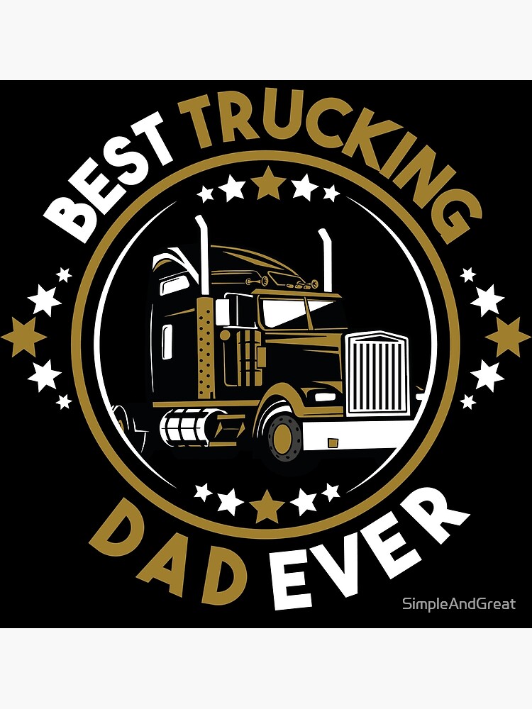 Truck driver mug gift - Best truckin Dad ever - Funny Trucker Father's day  gifts