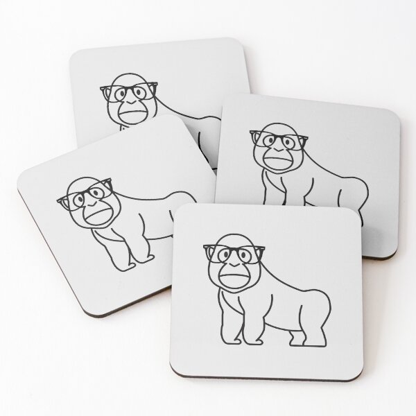 Item preview, Hipster Gorilla designed and sold by KGoPrintables.
