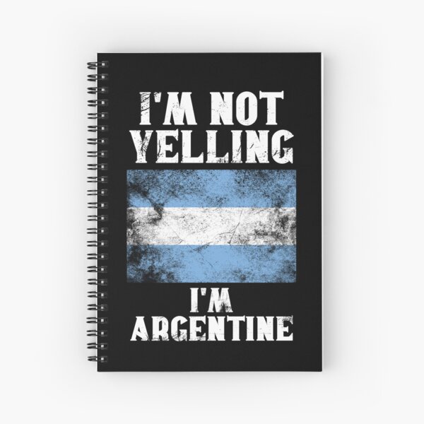 Aperçu de l'œuvre Cadeau argentin drôle : Je ne crie pas, je suis argentin - Drapeau argentin rétro - Fierté argentine créée et vendue par Adexyl.