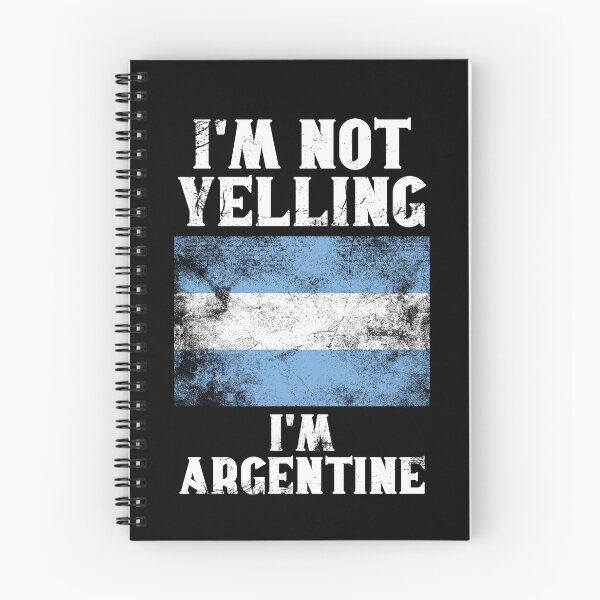 Item preview, Funny Argentinean Gift: I'm Not Yelling, I'm Argentine - Retro Argentina Flag - Argentina Pride designed and sold by Adexyl.