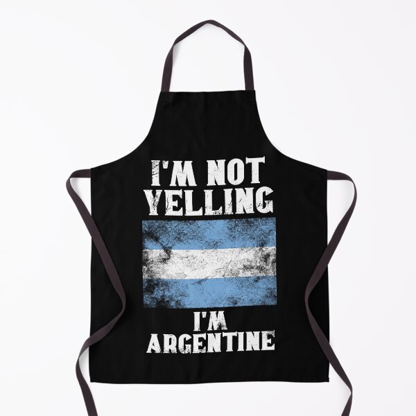 Item preview, Funny Argentinean Gift: I'm Not Yelling, I'm Argentine - Retro Argentina Flag - Argentina Pride designed and sold by Adexyl.
