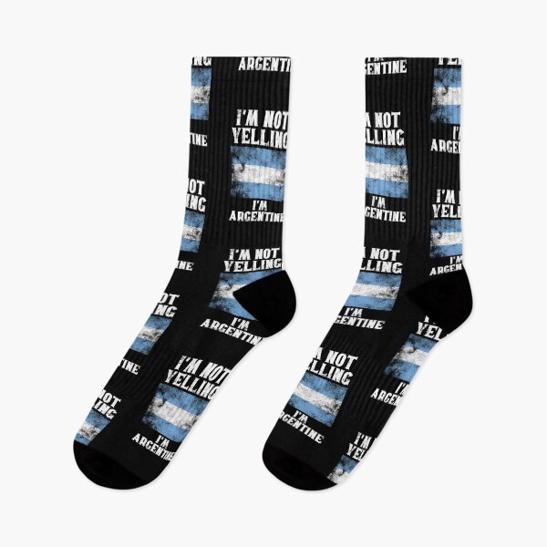 Item preview, Funny Argentinean Gift: I'm Not Yelling, I'm Argentine - Retro Argentina Flag - Argentina Pride designed and sold by Adexyl.