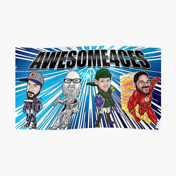 Core Crew of the Awesome4ces Network Poster