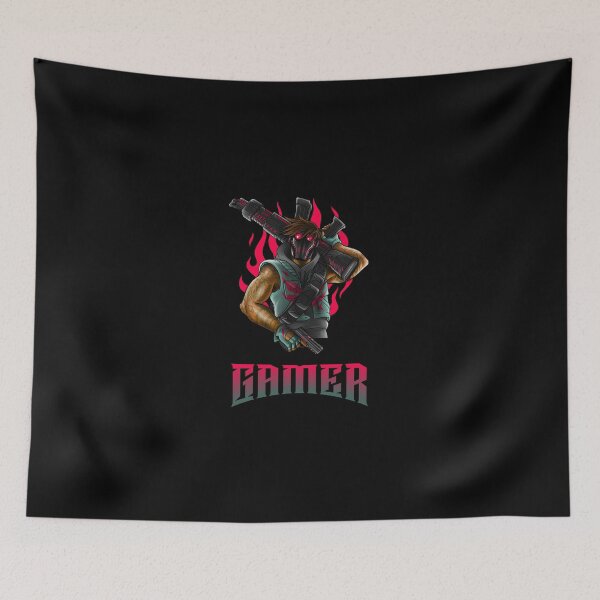 Item preview, Gamer with Heavy Armored Tattooed Man designed and sold by PRIVARSHU.