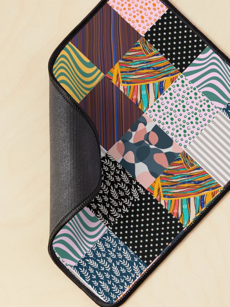 Thumbnail 2 of 5, Mouse Pad, Random Square Pattern | Multi Designer Square Patterns | Square Tiles Patterns designed and sold by SeemDev786.
