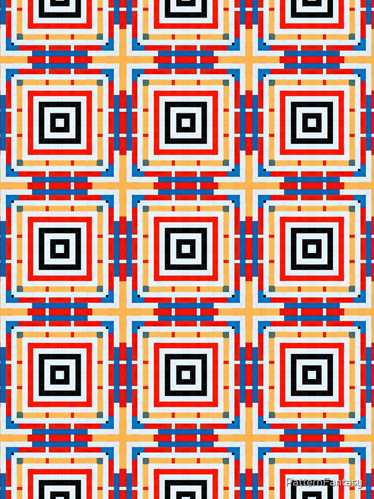 Thumbnail 4 of 4, iPhone Case, Tiled Bright Colorful Pattern designed and sold by PatternFantasy.