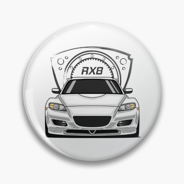 Mazda Pin RX8 silbern Maße 22x22mm 