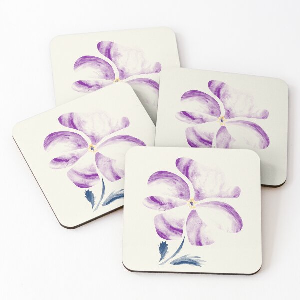 Item preview, Violet flower watercolor applique designed and sold by Anna Ratkevich.