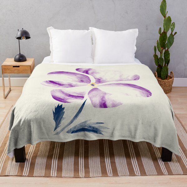 Item preview, Violet flower watercolor applique designed and sold by Anna Ratkevich.