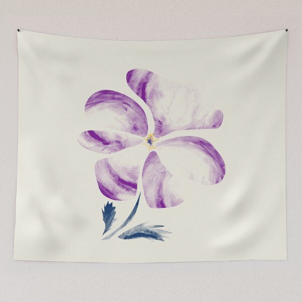 Item preview, Violet flower watercolor applique designed and sold by Anna Ratkevich.