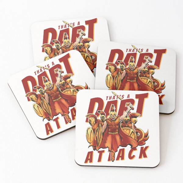 Item preview, Darts Attack Spartans designed and sold by OmmeDesigns.