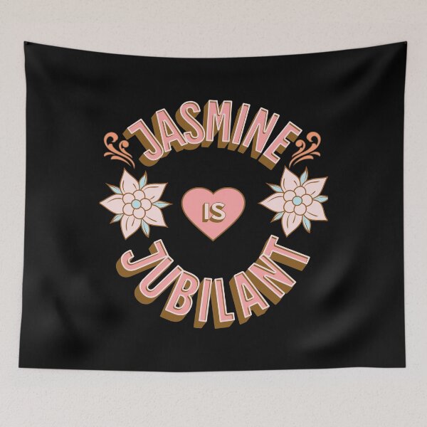 Item preview, Jasmine is Jubilant - First Names - Birthday Gifts - Alliteration Fans designed and sold by epicthoughts.