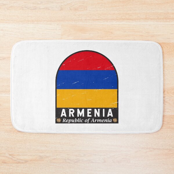 Item preview, Armenia Flag Emblem Distressed Vintage designed and sold by KrisSidDesigns.