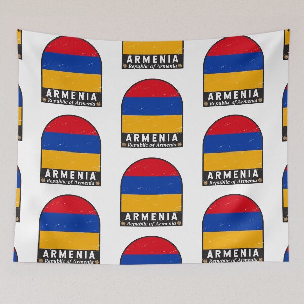 Item preview, Armenia Flag Emblem Distressed Vintage designed and sold by KrisSidDesigns.