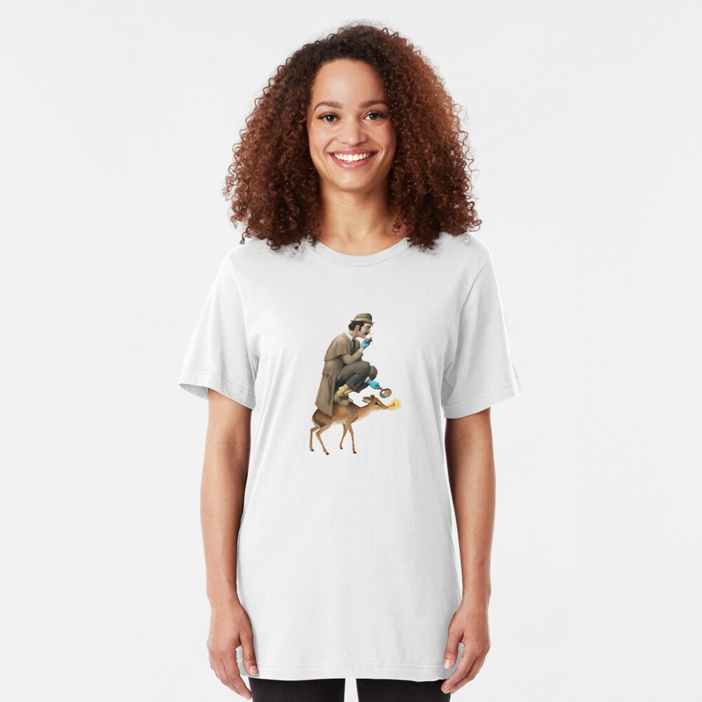 Dik Dik Dick | Digital Illustration Slim Fit T-Shirt