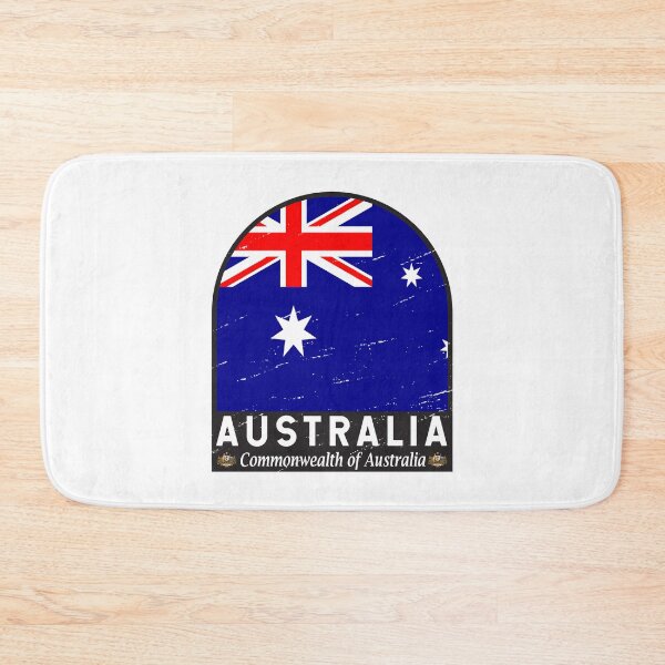 Item preview, Australia Flag Emblem Distressed Vintage designed and sold by KrisSidDesigns.
