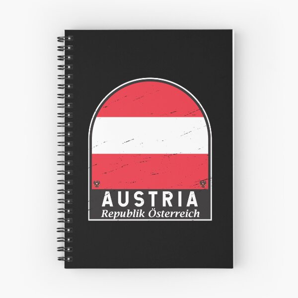 Item preview, Austria Flag Emblem Distressed Vintage designed and sold by KrisSidDesigns.