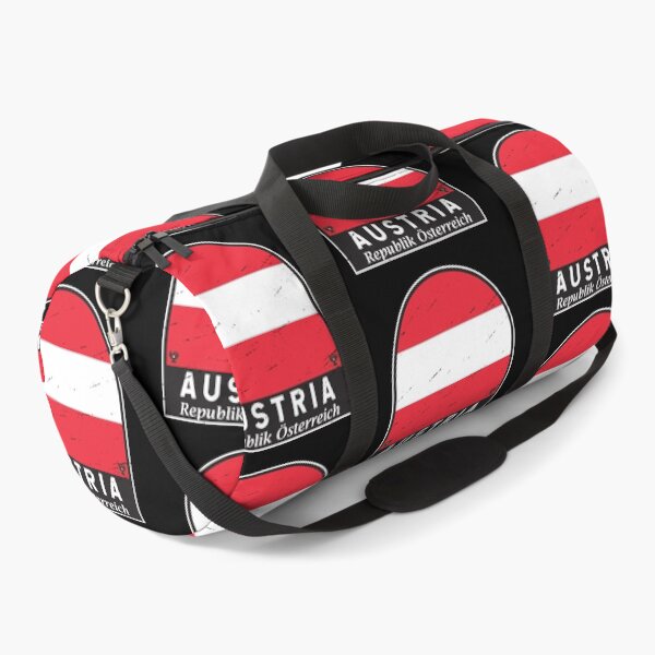 Item preview, Austria Flag Emblem Distressed Vintage designed and sold by KrisSidDesigns.