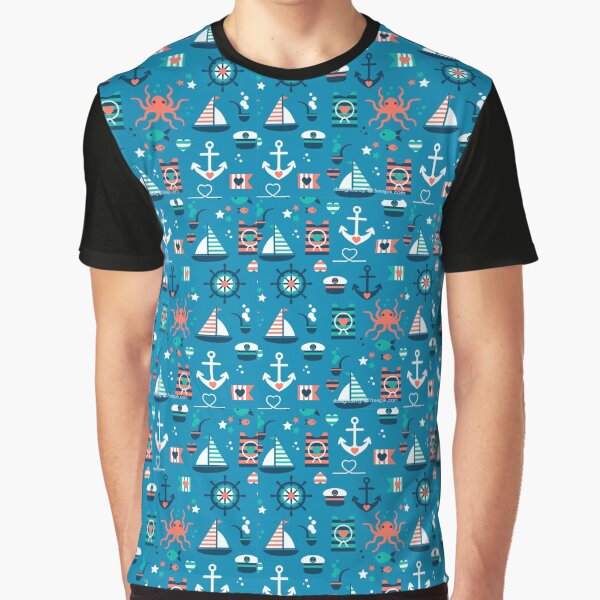 Sailing pattern 1 Graphic T-Shirt