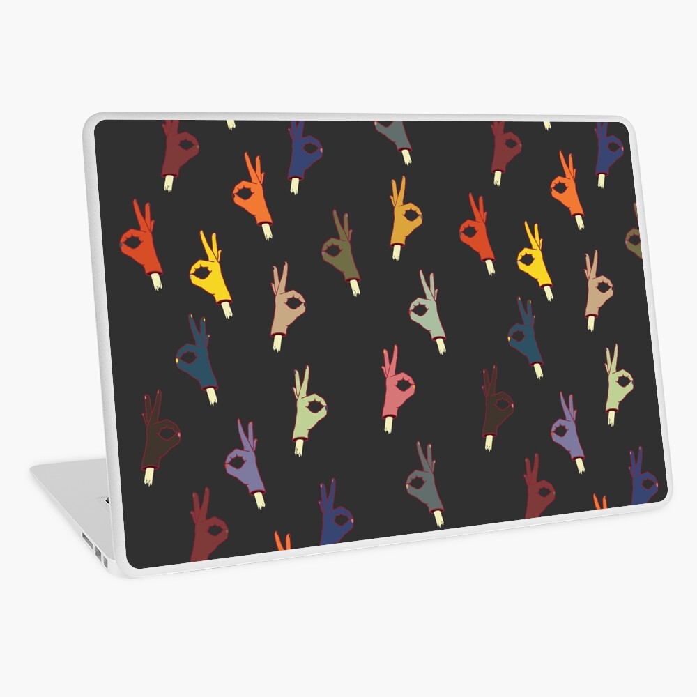 All Okay Handy Pattern Laptop Skin By Millss Redbubble